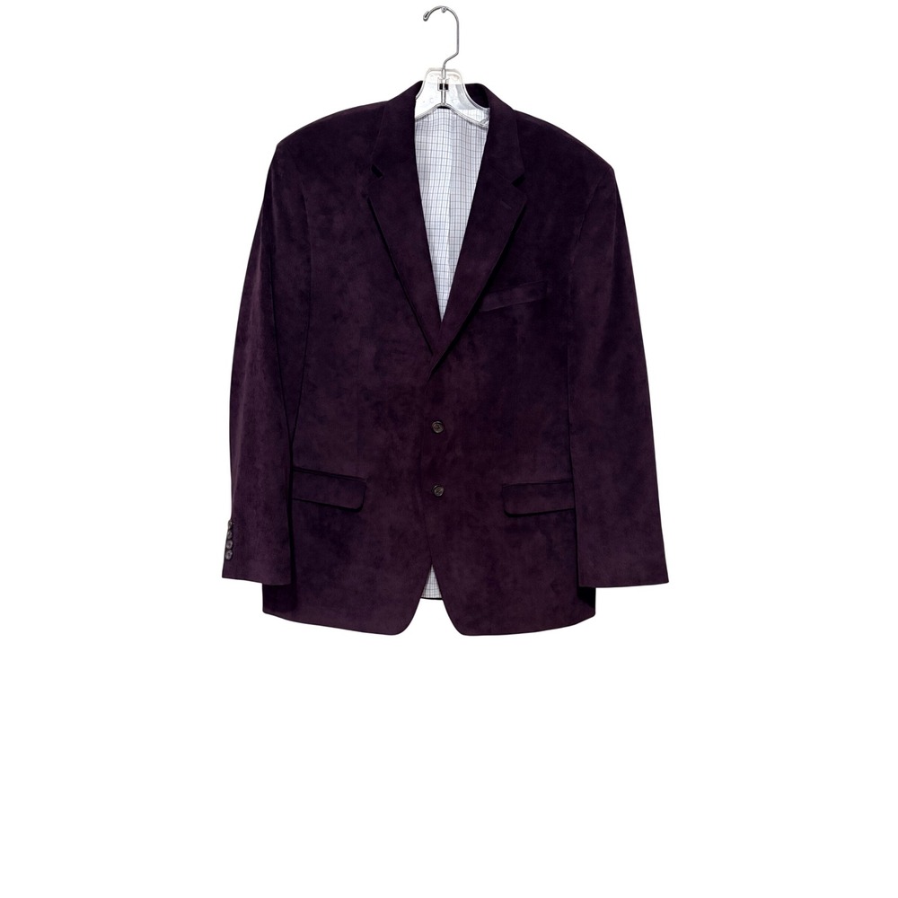 Lauren Ralph Lauren Mens 44R Corduroy Blazer Purple Plum Two Button Sport Coat